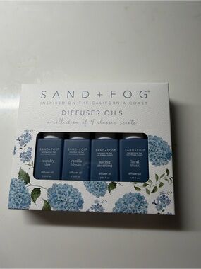 SAND+FOG Blue Diffuser Oil Set - 4 Classic Scents